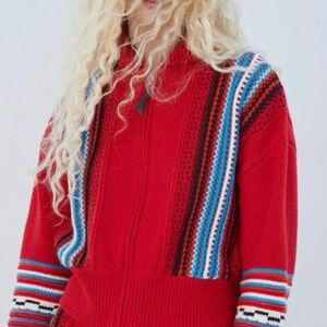 Zara Zip-up Striped Women's Cardigan Sweater
